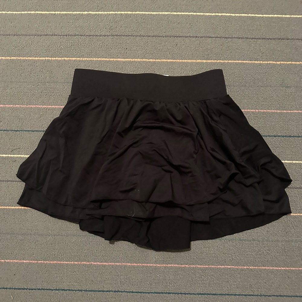 Black shirt with shorts, size XS